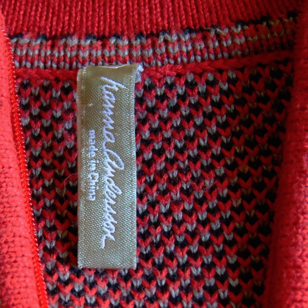 Hanna Anderson Red Combed Cotton Noridic Sweater M - Picture 6 of 6